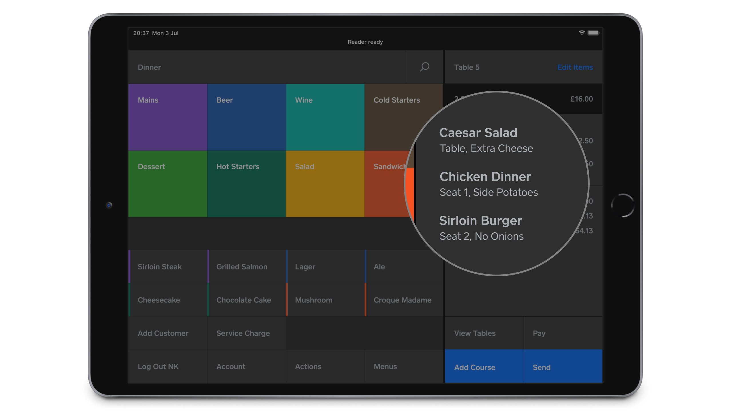 square for restaurants